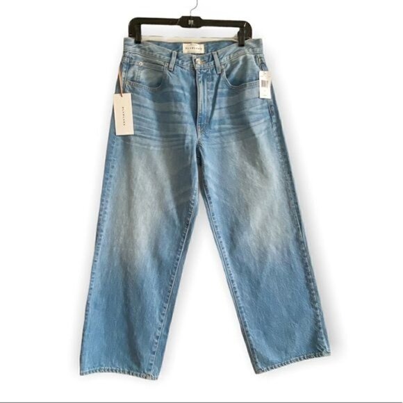 NWT SLVRLAKE Madison Wide Leg Cropped Jeans, Size 29 - Picture 3 of 15